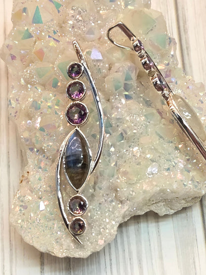Elegant Marquis Sterling Sliver Pendant - alternate view