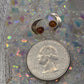 Amber Moon Post Earrings - size reference