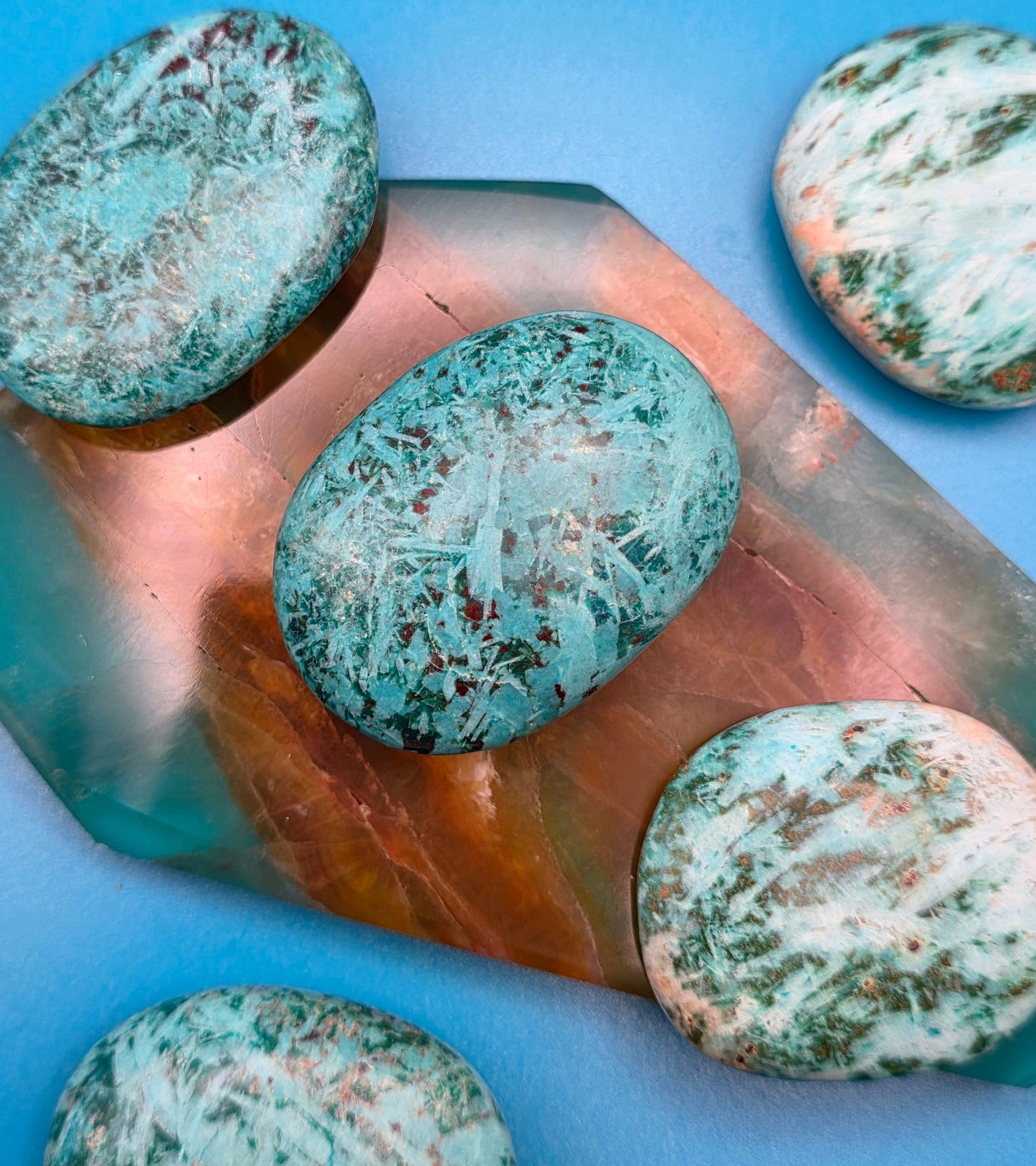 Chrysocolla Palm Stone