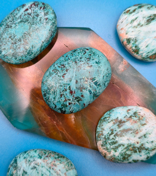 Chrysocolla Palm Stone
