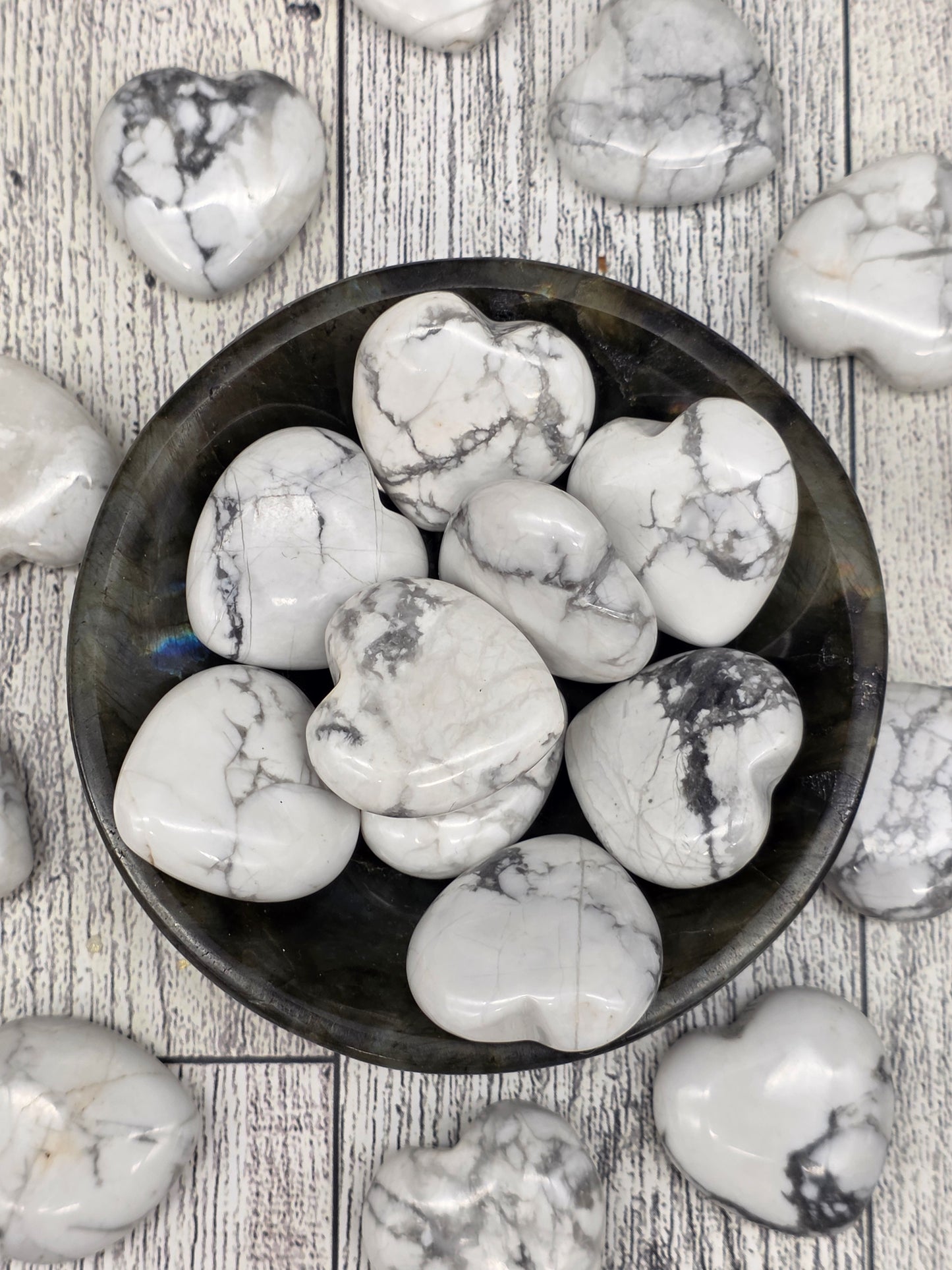 Howlite Heart