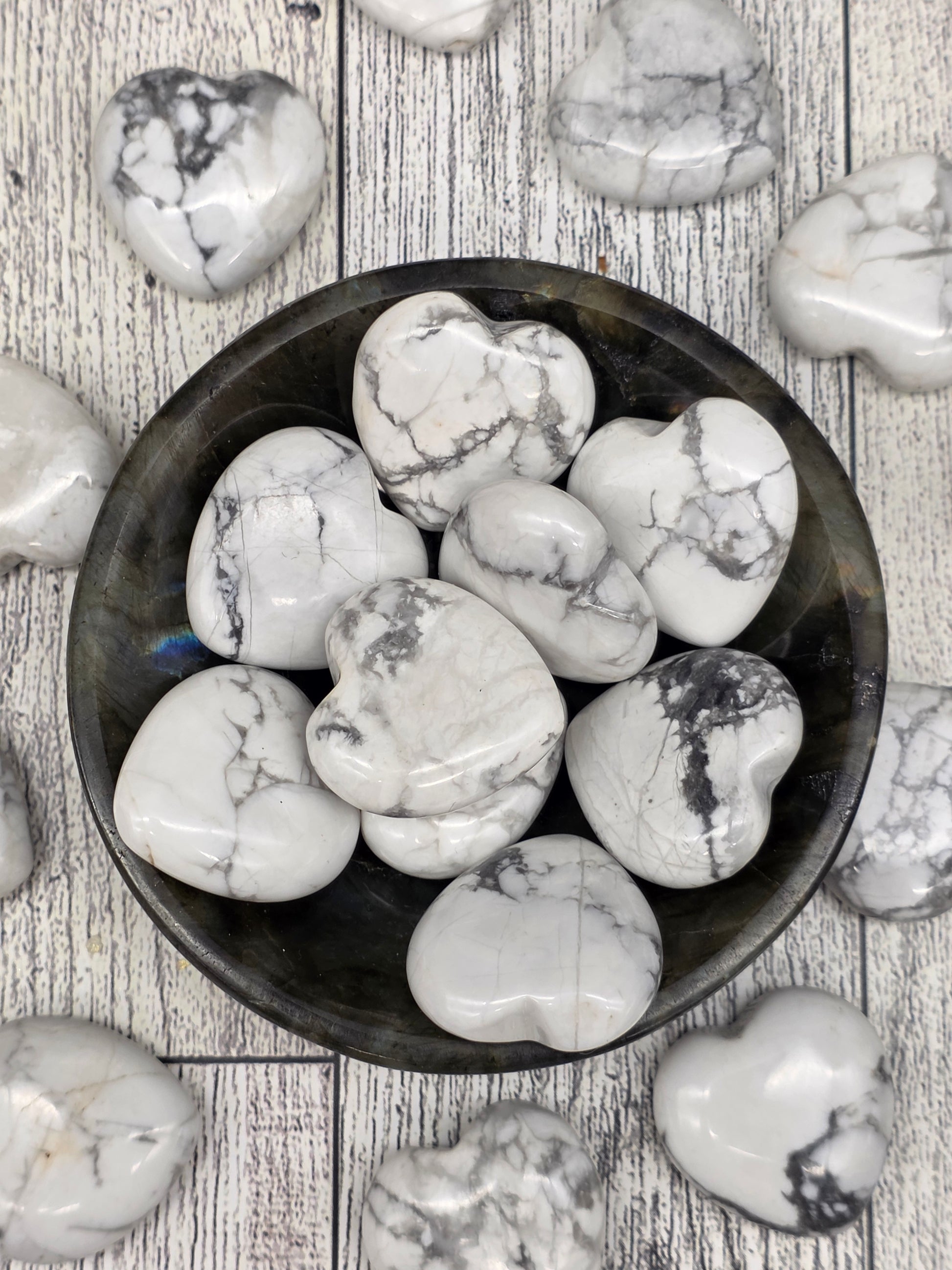 Howlite Heart