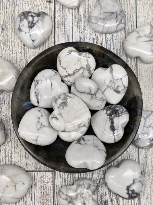 Howlite Heart