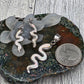 White Opal Snake Earring and Pendant Set - alternate view