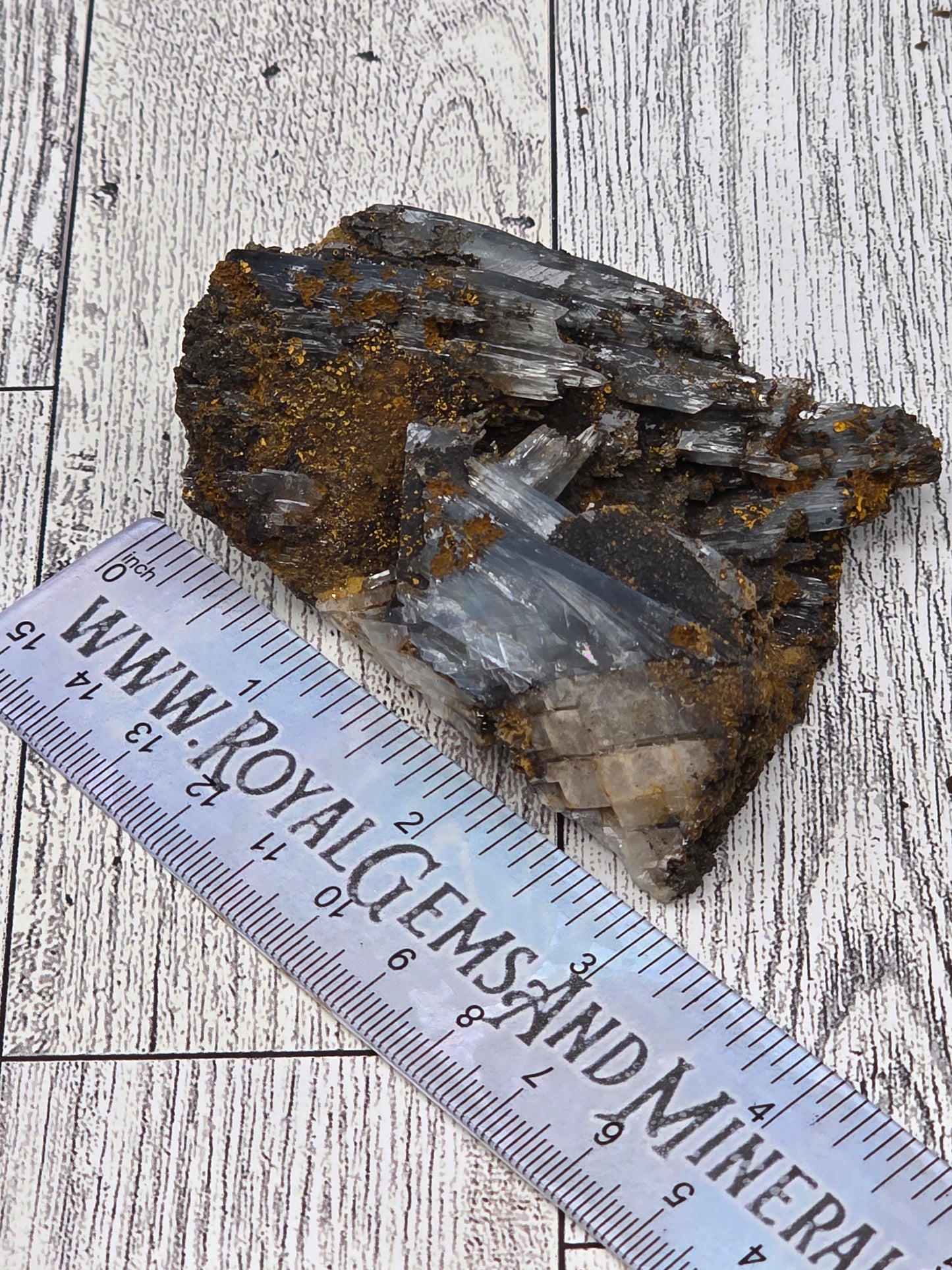Blue Barite Specimen - image 7