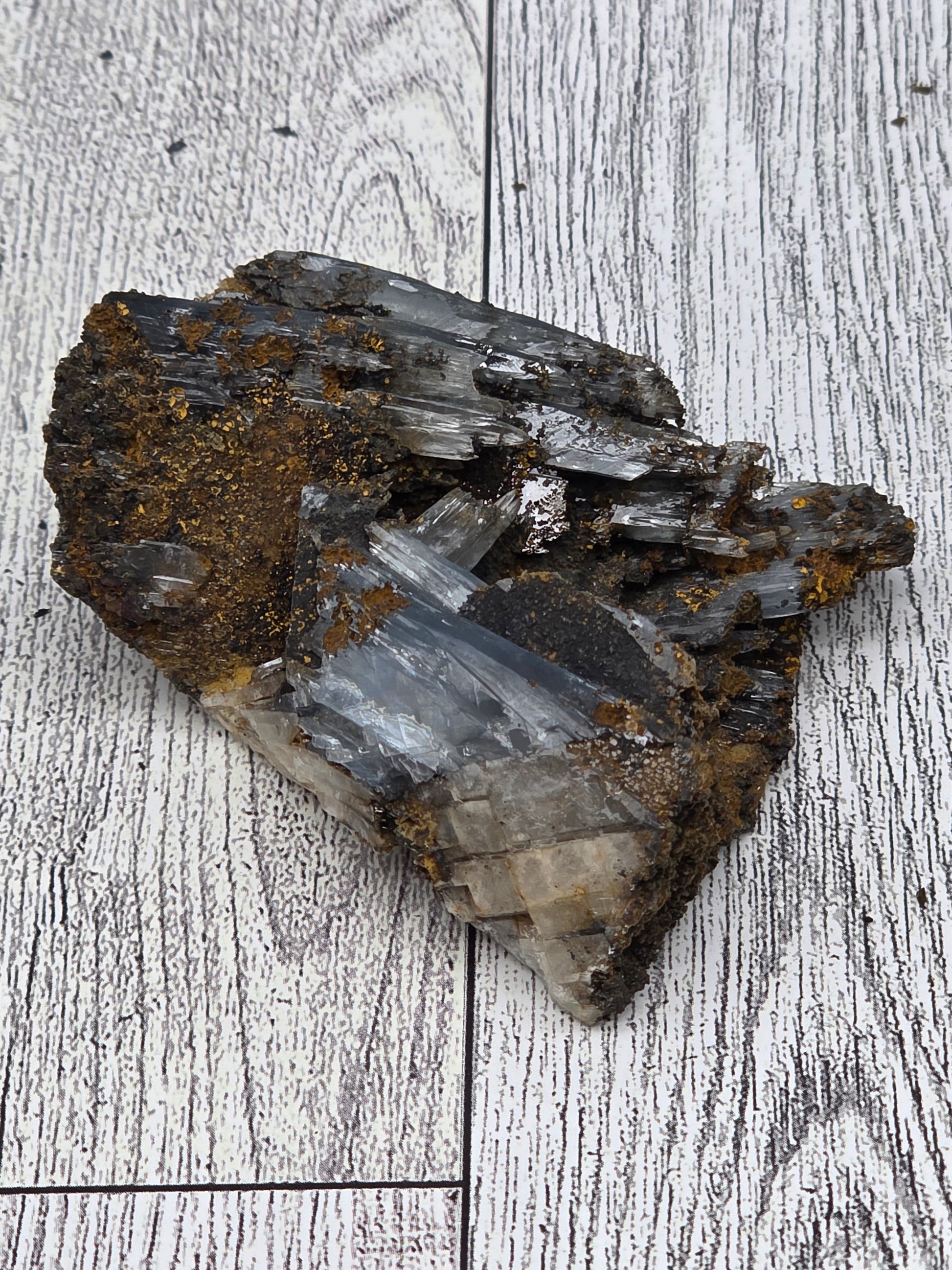 Blue Barite Specimen - alternate view