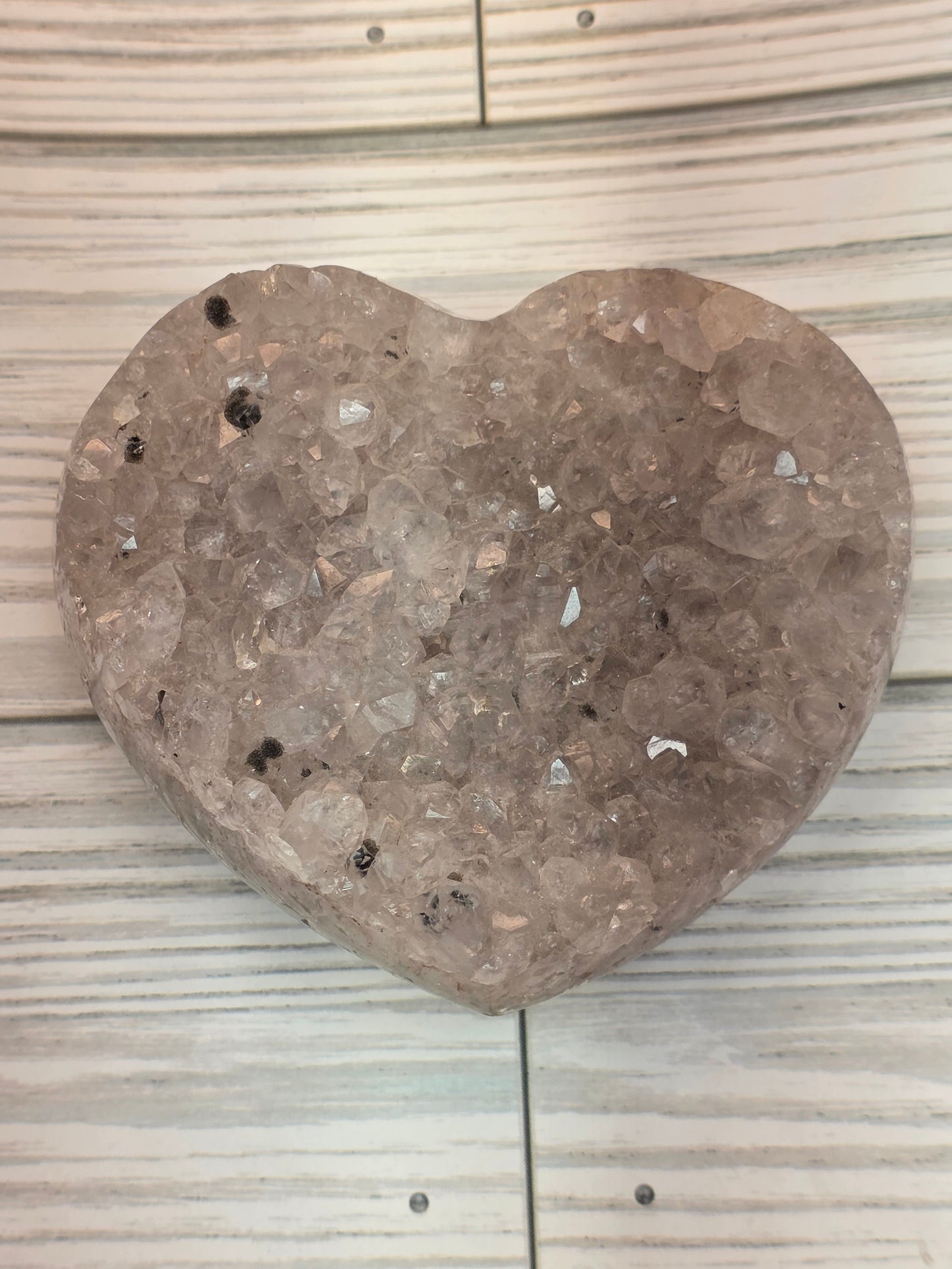 Druzy Agate Heart