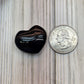 Rainbow Obsidian Heart Pocket Size - size reference