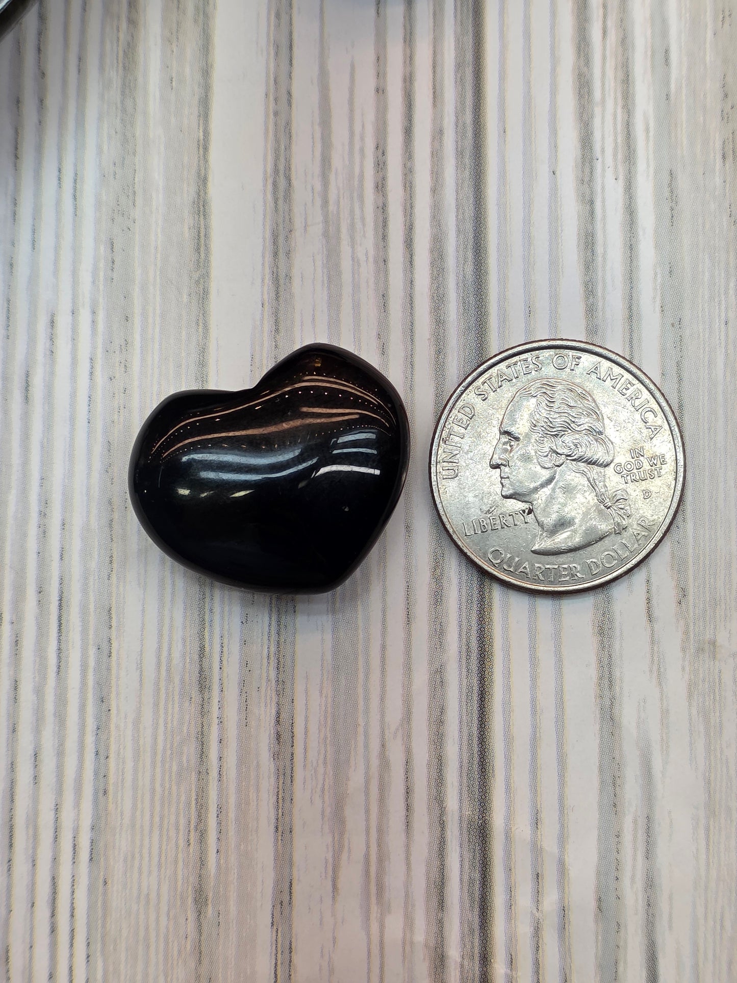 Rainbow Obsidian Heart Pocket Size