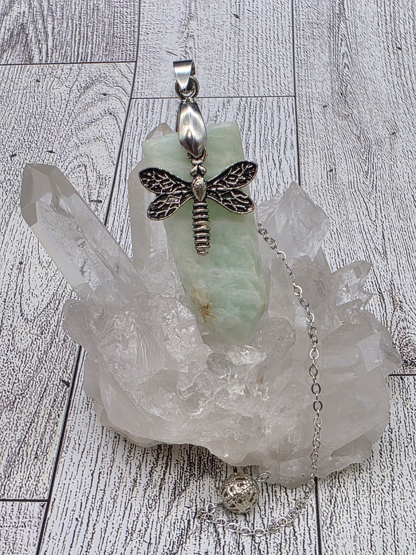 Crystal Dragonfly Pendulum
