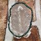 Faceted Moss Agate Stretchy Bracelet