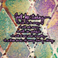 Reiki Principles Sticker Mermaid Mixed Media in Purple, Teal, and Gold