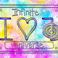Reiki License Plate Sticker I Love Cho Ku Rei with 11:11 and Universe Vibes
