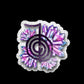 Crystal Cluster Cho Ku Rei Sticker Reiki Infused Symbol with Crystals