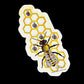Reiki Bee Sticker Honeycomb Design with Five Cho Ku Rei Symbols