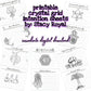 10 Printable Crystal Grid Intention Sheets Complete Instructions Abundance Manifestation Gratitude for Crystal Griddi...