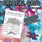 10 Printable Crystal Grid Intention Sheets Complete Instructions Abundance Manifestation Gratitude for Crystal Griddi...